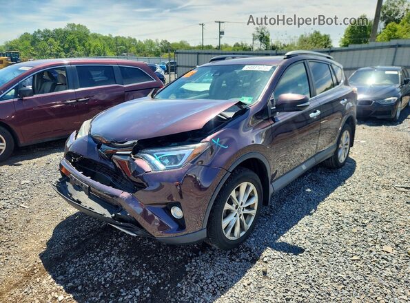 2T3DFREV2JW835393 2018 TOYOTA RAV4 Burgundy Vista tres cuartos delantera izquierda