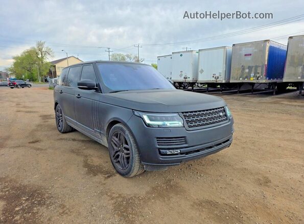 SALGS3EF1GA274604 2016 LAND ROVER RANGE Black Задня ліва чверть