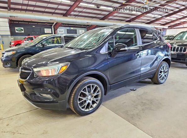 KL4CJ2SB9HB015272 2017 BUICK ENCORE Черный Передняя левая четверть