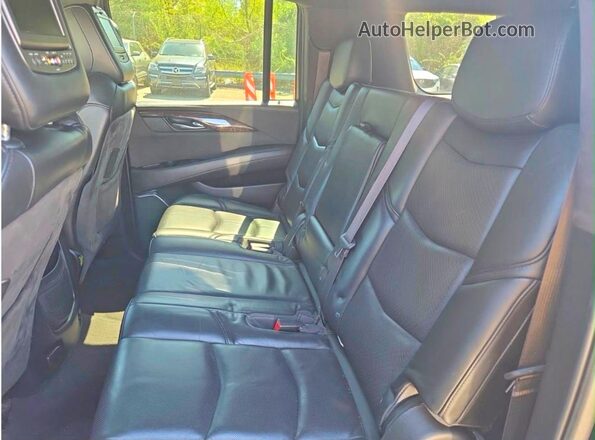 1GYS4KKJ9GR230084 2016 CADILLAC ESCALADE Черный Вид салона спереди