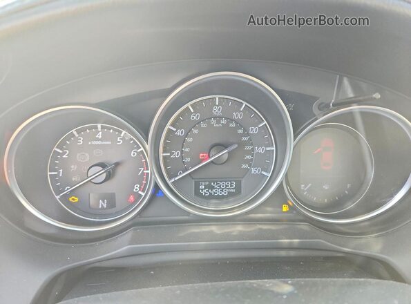 JM1GJ1W52G1472466 2016 MAZDA 6 Синий Вид задних сидений