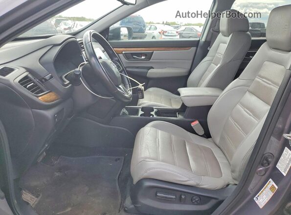 7FARW2H87JE007658 2018 HONDA CRV Gray Widok deski rozdzielczej