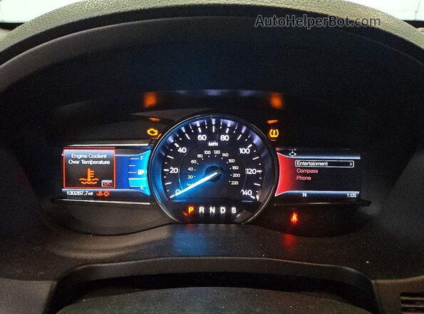 1FM5K8D89KGA61822 2019 FORD FORD EXPLORER Black Widok zestawu wskaźników