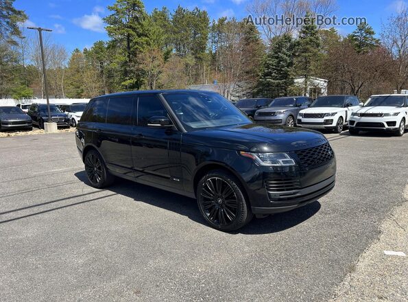 SALGS5RE3KA561190 2019 LAND ROVER RANGE Black Передня ліва чверть