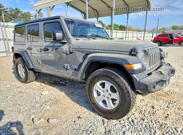 1C4HJXDG8KW598063 2019 JEEP WRANGLER Gray Դիմացի տեսք