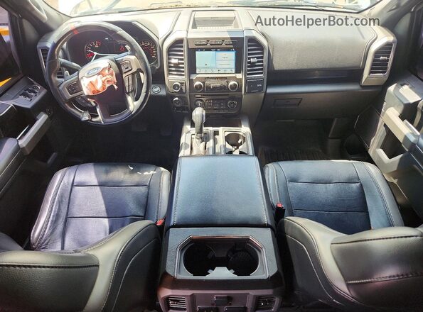 1FTFW1RG7HFB54311 2017 FORD F150 Silver Вид панелі приладів