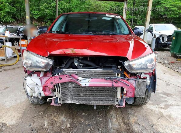 JA4AP3AU6JZ031358 2018 MITSUBISHI OUTLANDER Red Widok z tyłu