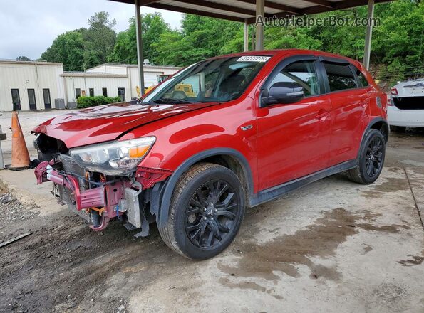 JA4AP3AU6JZ031358 2018 MITSUBISHI OUTLANDER Red Przód lewy