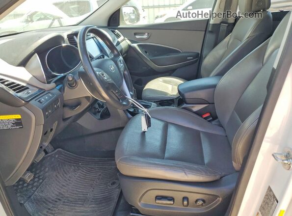 KM8SR4HF8GU134400 2016 HYUNDAI SANTA FE White Widok deski rozdzielczej