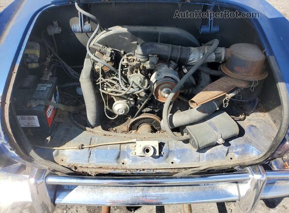1412861965 1971 VOLKSWAGEN KARMANGHIA Blue Engine compartment view