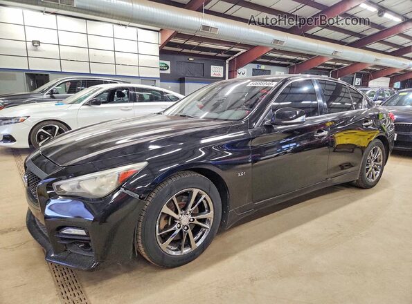 JN1EV7AR9HM841383 2017 INFINITI Q50 Черный Передняя левая четверть