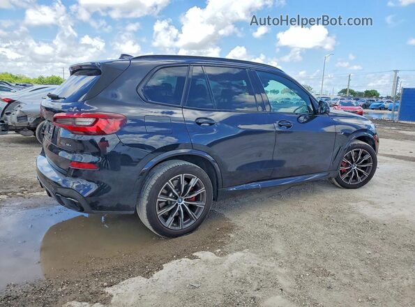 5UXTA6C07N9L65690 2022 BMW X5 Черный Передняя правая четверть