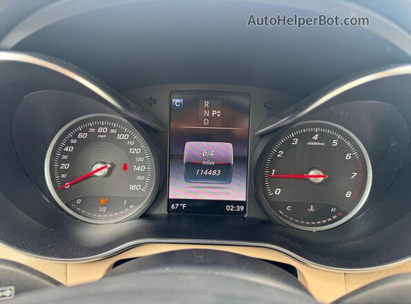 WDC0G4KB1K1001831 2019 MERCEDES-BENZ GLC-CLASS Blue ხელსაწყოთა პანელის ხედი