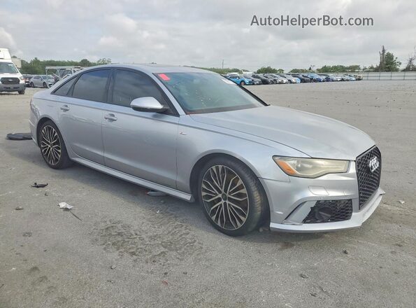WAUC8AFC8JN054712 2018 AUDI A6 Silver Vista frontal