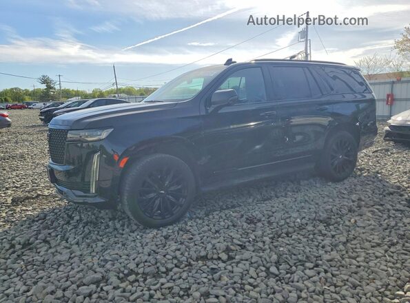 1GYS4AKLXMR325132 2021 CADILLAC ESCALADE Черный Передняя левая четверть