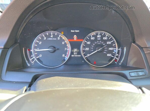 JH4KC1F55JC000504 2018 ACURA RLX Черный Вид щитка приборов