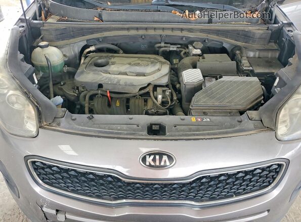 KNDPM3AC2J7345889 2018 KIA SPORTAGE Black Widok komory silnika