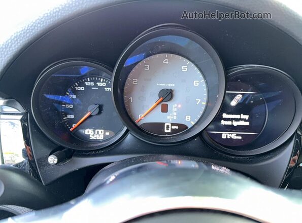 WP1AB2A50GLB55921 2016 PORSCHE MACAN Черный Вид щитка приборов
