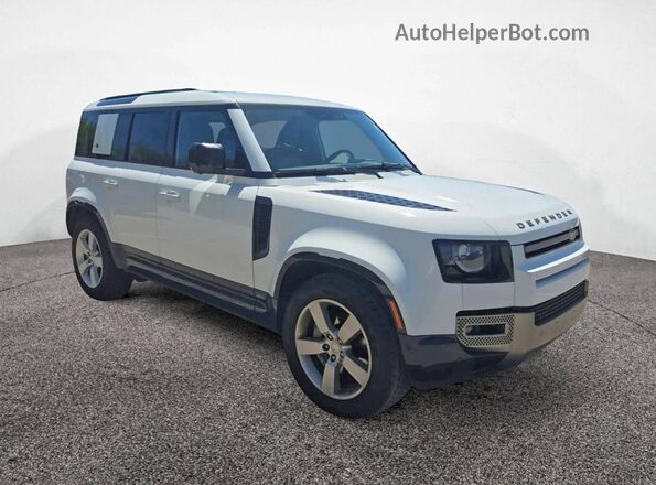 SALE3ERU6M2040845 2021 LAND ROVER DEFENDER White Առջևի ձախ երեք քառորդ տեսարան
