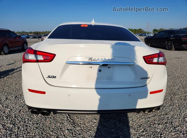 ZAM57RTL1H1224147 2017 MASERATI GHIBLI White Вид салону спереду