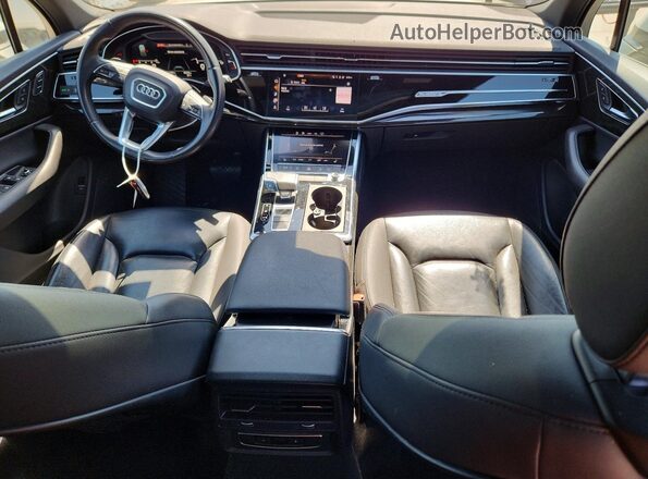 WA1AXAF72MD016963 2021 AUDI Q7 White Vista del cuadro de instrumentos