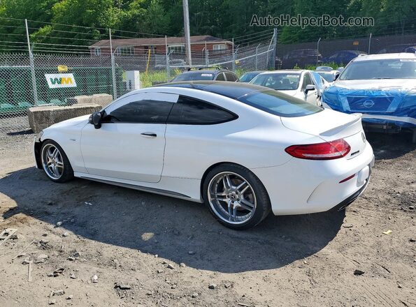 WDDWJ6EB4JF625851 2018 MERCEDES-BENZ C White Задня права чверть