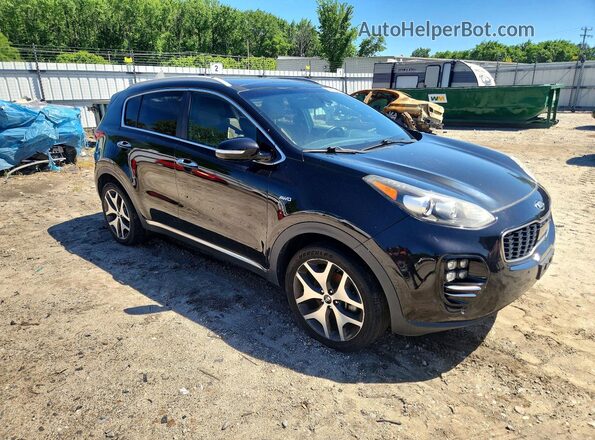 KNDPRCA65H7093349 2017 KIA SPORTAGE Черный Вид спереди
