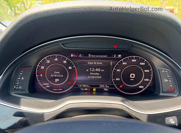 WA1LAAF78HD004851 2017 AUDI Q7 Серебряный Вид щитка приборов