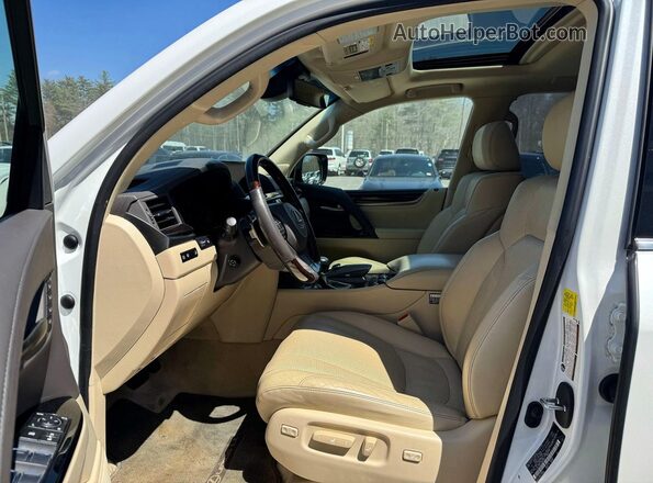 JTJHY7AX2J4263193 2018 LEXUS LX White Widok zestawu wskaźników