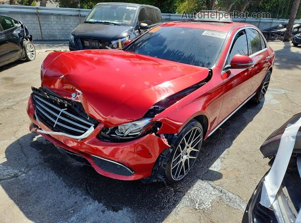 WDDZF4JB3HA204929 2017 MERCEDES-BENZ E Red Przód lewy
