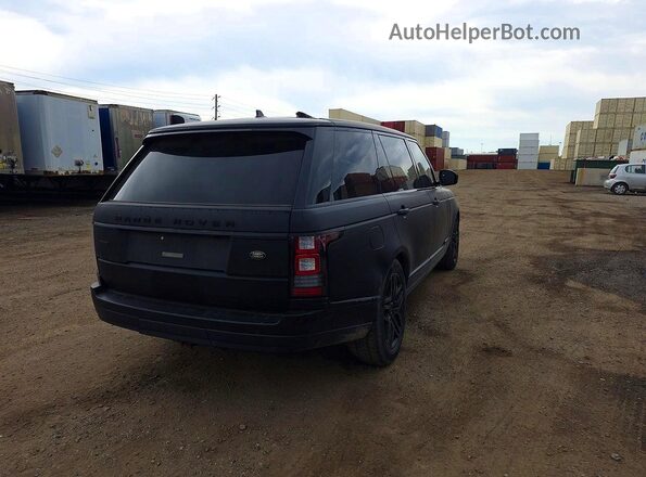SALGS3EF1GA274604 2016 LAND ROVER RANGE Black Вид спереду