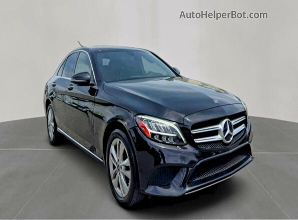 55SWF8EB0KU315837 2019 MERCEDES-BENZ C Black Trasero izquierdo