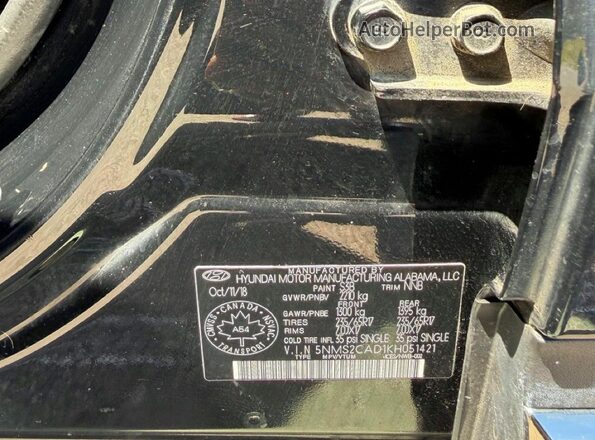 5NMS2CAD1KH051421 2019 HYUNDAI SANTA Черный Вид задней части салона