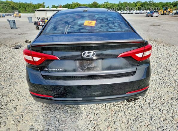 5NPE24AF8GH322148 2016 HYUNDAI SONATA Черный Вид салона спереди