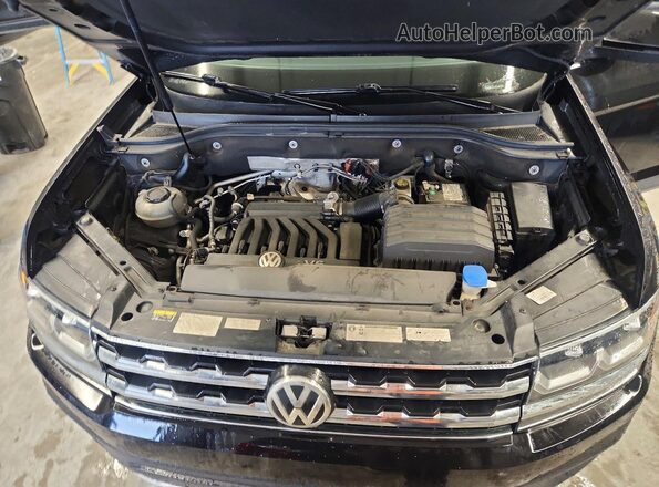 1V2UR2CAXKC581711 2019 VOLKSWAGEN ATLAS Black Widok naklejki z numerem VIN