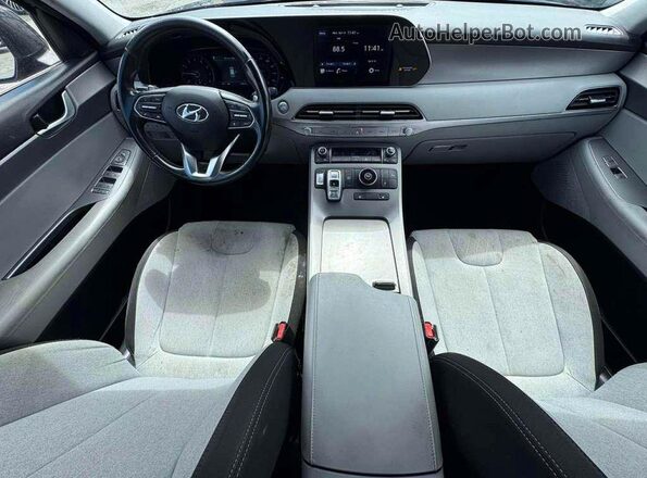 KM8R34HE7MU209221 2021 HYUNDAI PALISADE Черный Вид задних сидений