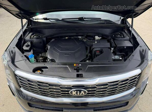 5XYP6DHCXMG162768 2021 KIA TELLURIDE Черный Вид панели приборов