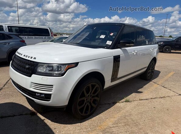 SALGS3EF9GA273443 2016 LAND ROVER RANGE Белый Задняя правая четверть