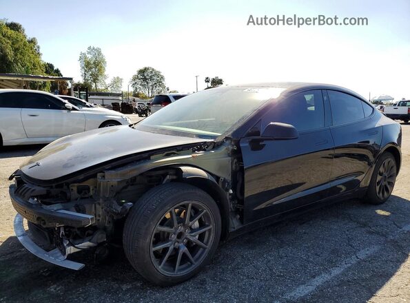 5YJ3E1EA9KF396049 2019 TESLA MODEL Black უკანა მარცხენა