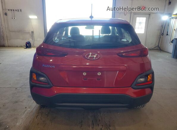 KM8K12AA4KU342809 2019 HYUNDAI KONA Красный Вид салона спереди
