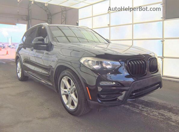 5UXTR7C55KLA48373 2019 BMW X3 Черный Передняя левая четверть