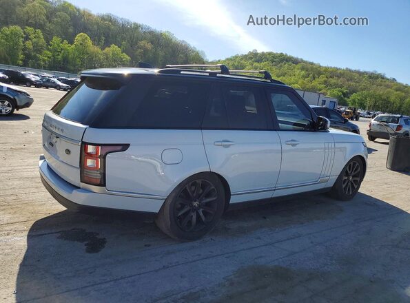 SALGS2FV2HA374051 2017 LAND ROVER RANGE Белый Передняя правая четверть