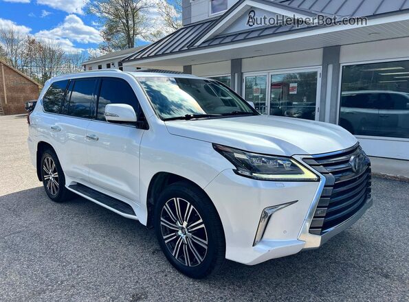 JTJHY7AX3K4284913 2019 LEXUS LX White Передня ліва чверть