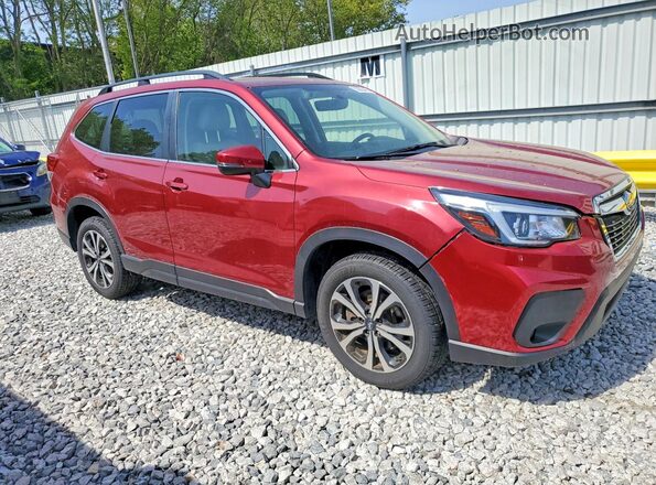 JF2SKAUC2LH480322 2020 SUBARU FORESTER Красный Вид спереди