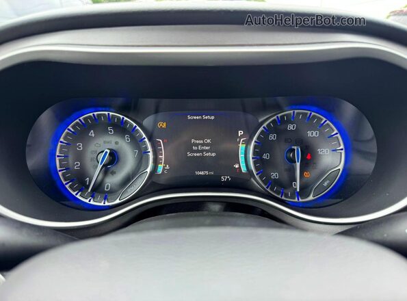 2C4RC1BG7NR154345 2022 CHRYSLER PACIFICA Черный Вид щитка приборов