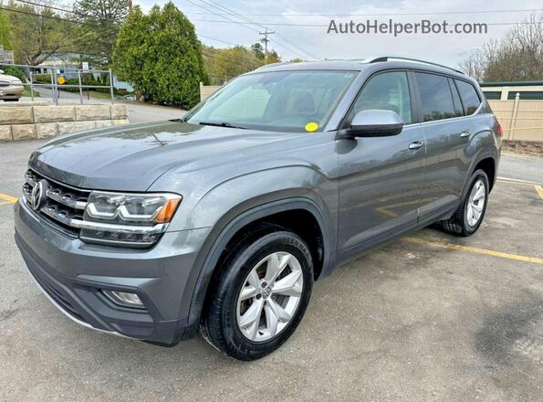 1V2KR2CA9JC505158 2018 VOLKSWAGEN ATLAS Серебряный Задняя левая четверть