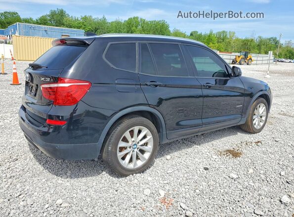 5UXWX9C53H0T06752 2017 BMW X3 Черный Передняя правая четверть
