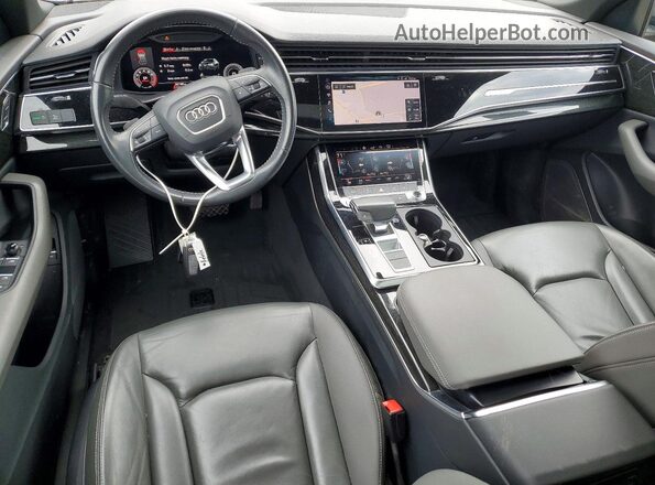 WA1AVAF17KD038696 2019 AUDI Q8 Gray ხელსაწყოთა პანელის ხედი