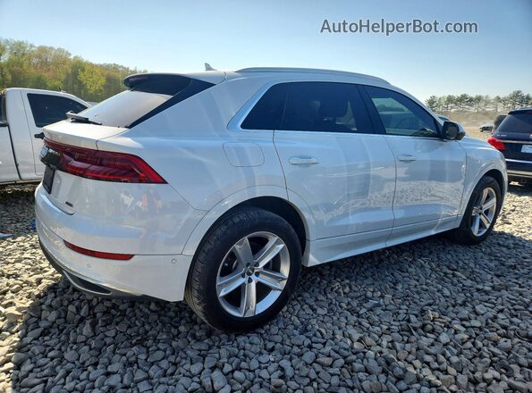 WA1AVAF14KD010533 2019 AUDI Q8 Белый Передняя правая четверть