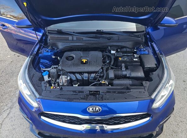 3KPF54AD7ME296796 2021 KIA FORTE Синий Вид панели приборов